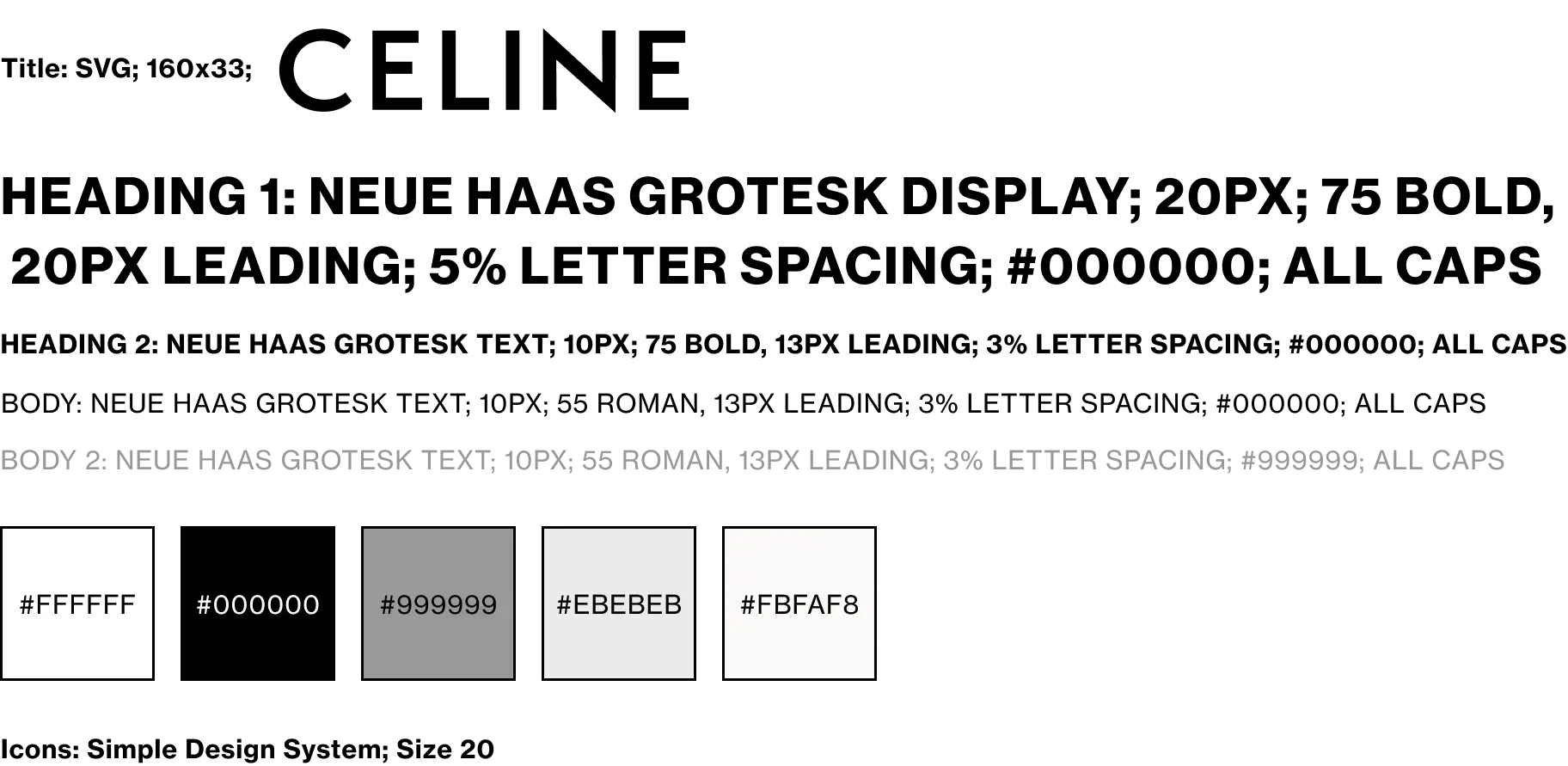 Celine redesign stylesheet