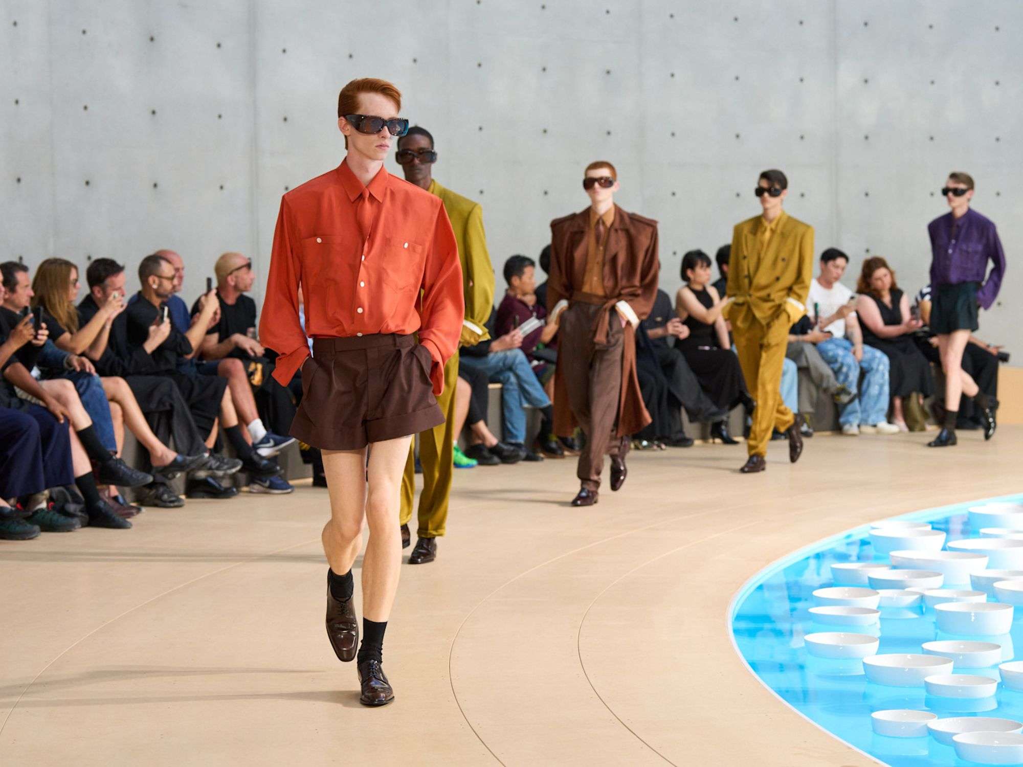 YSL Models walking the runway